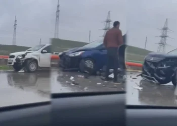 Binəqədi-Novxanı yolunda zəncirvari qəza baş verib