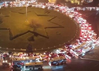 &quot;Ukrayna dairəsi&quot;ndə aparılan təmir nəqliyyatın hərəkətini İFLİC EDİB