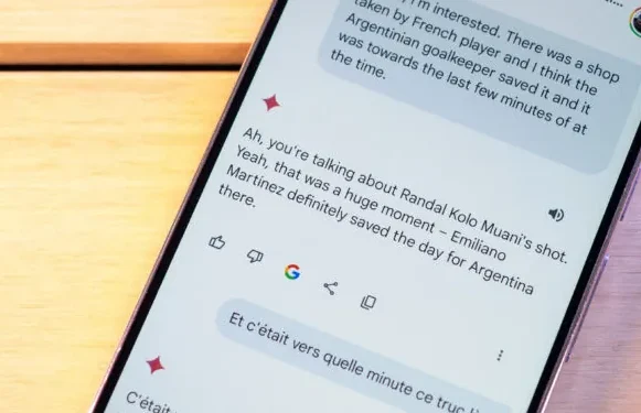 Gemini cavablarını paylaşmaq daha da rahatlaşır