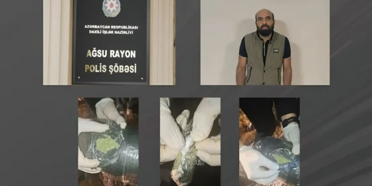Ağsuda narkotik əməliyyatı 34 yaşlı şəxs saxlanıldı