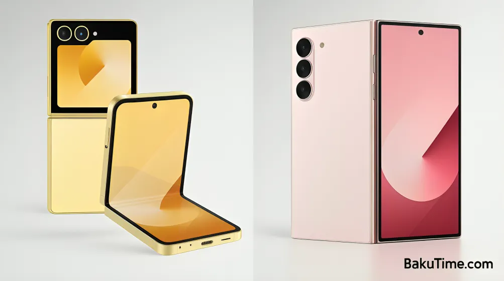 Samsung Galaxy Z Fold 6 Ya. Samsung Galaxy Z Flip 6