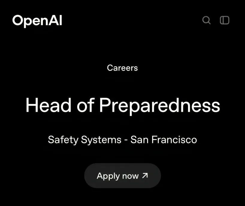 AI Üzrə 2025-in kritik rolu Head of Preparedness OpenAI Nədir