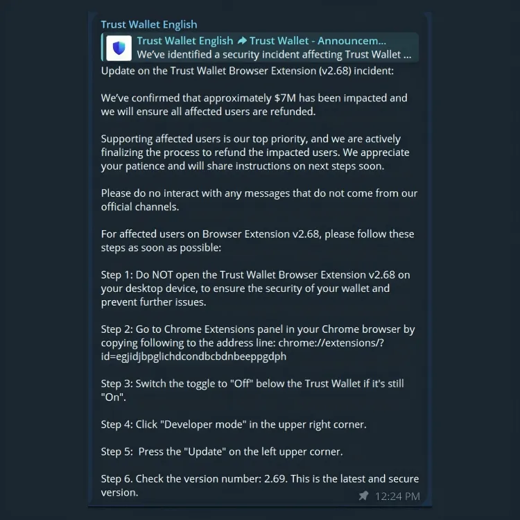 Trust Wallet hücumu