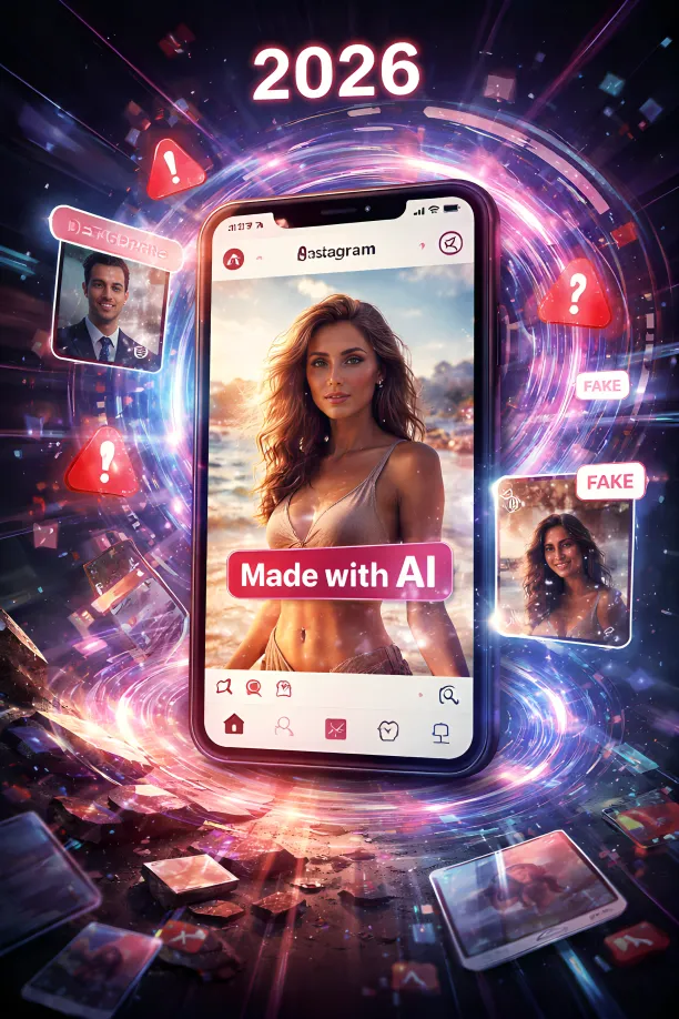 Instagram AI content 2026-da etibarı silkələyən real təhlükə