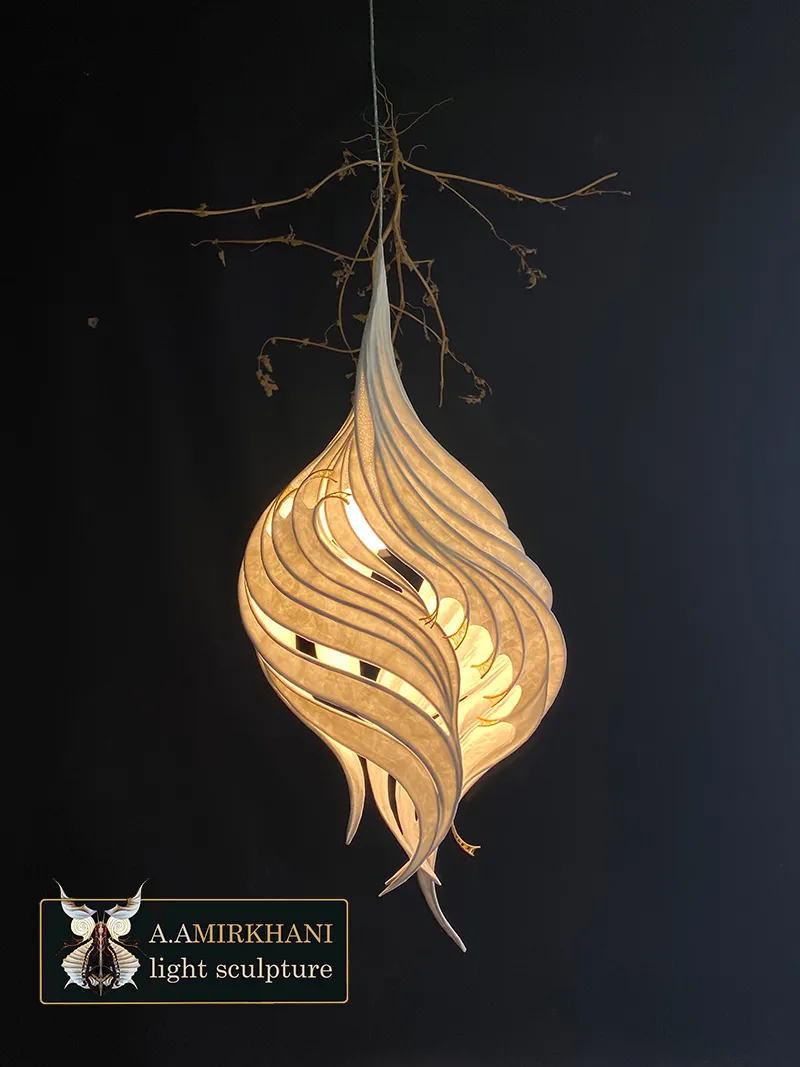 Light Sculpture handcrafted, lighting artwork for sale in baku