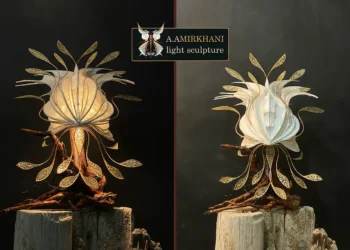 Light Sculpture handcrafted, lighting artwork for sale in baku